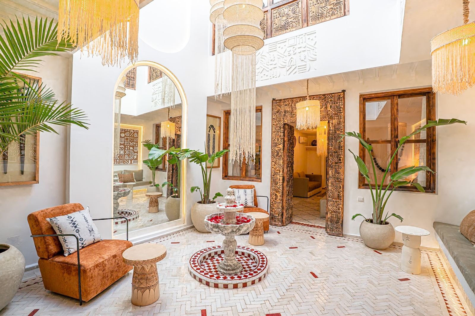 Patio d'un riad de la collection Sweetbnb à Marrakech